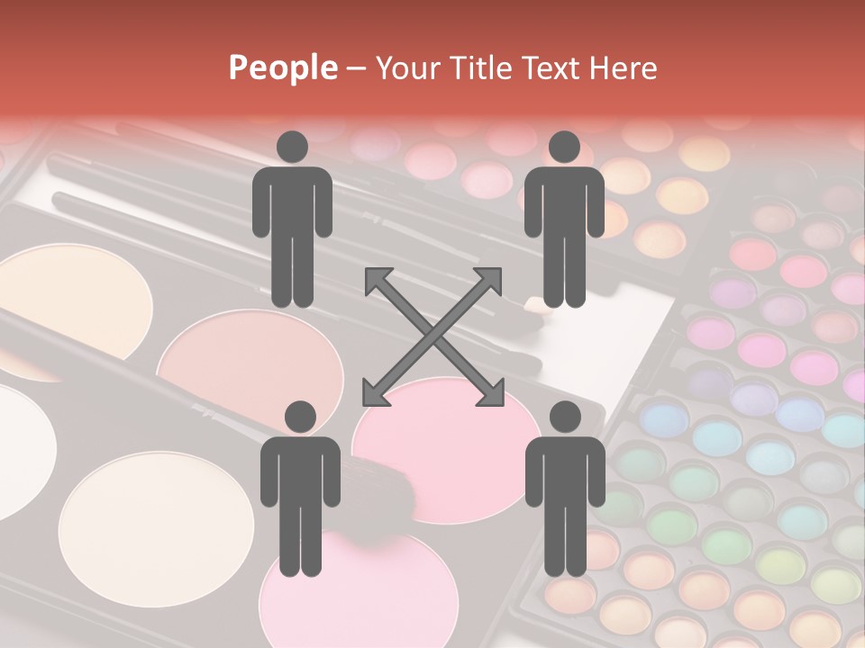 Collection Colour Eye Shadow PowerPoint Template