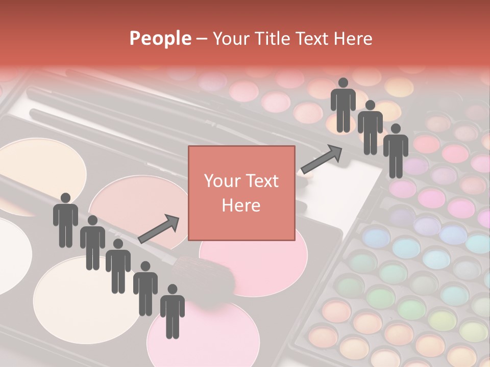Collection Colour Eye Shadow PowerPoint Template