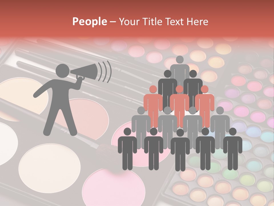 Collection Colour Eye Shadow PowerPoint Template