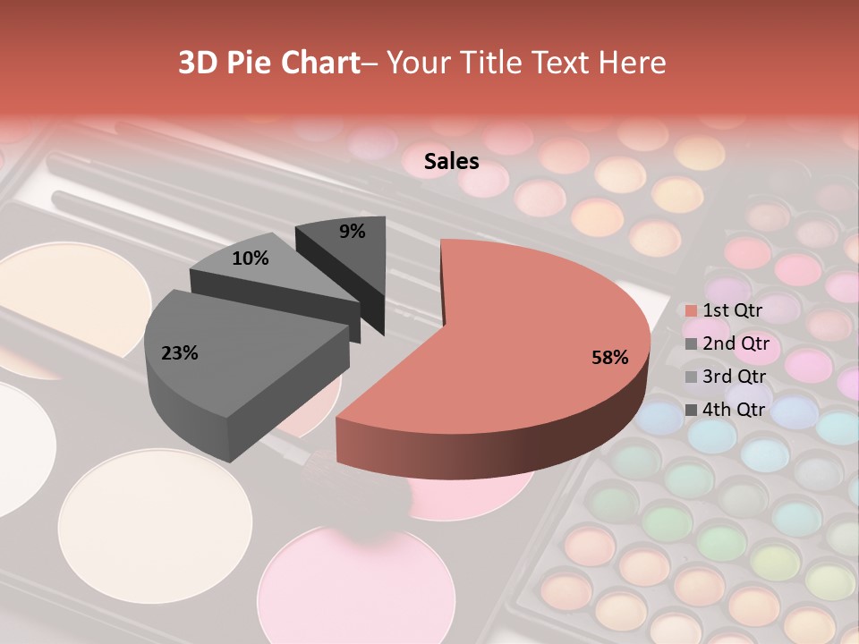 Collection Colour Eye Shadow PowerPoint Template