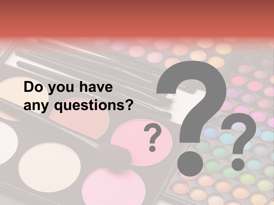 Collection Colour Eye Shadow PowerPoint Template