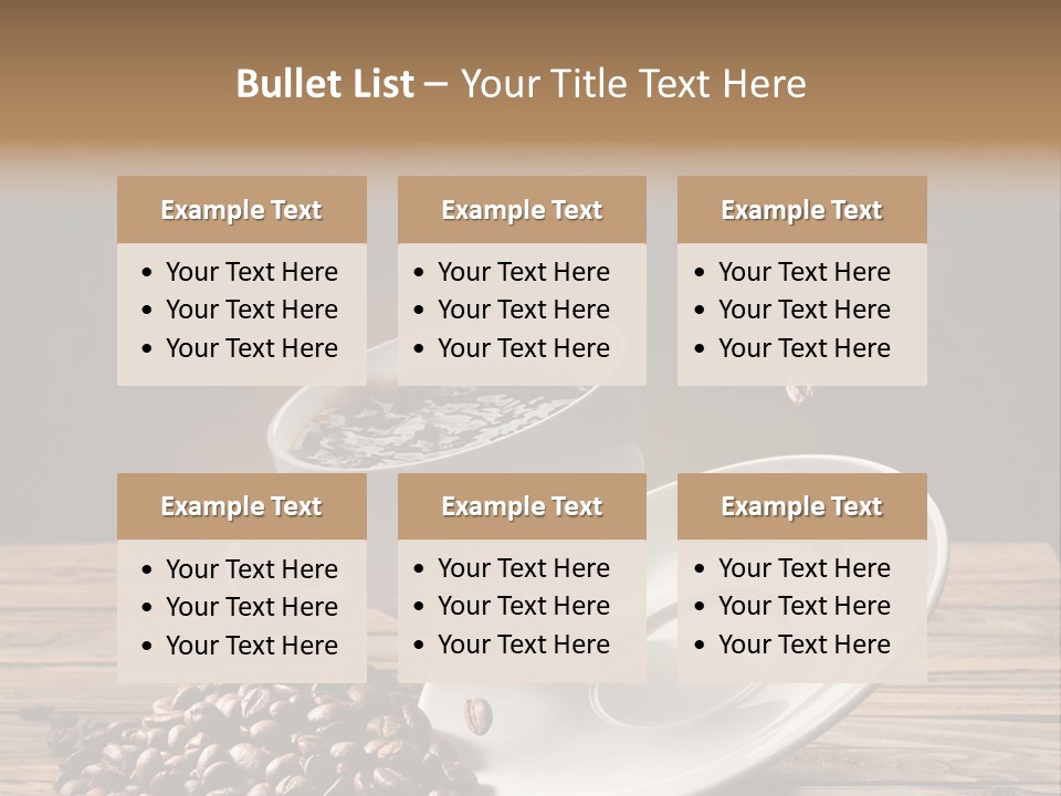 Cup Breakfast Fall PowerPoint Template