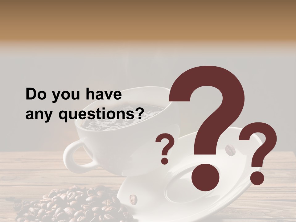 Cup Breakfast Fall PowerPoint Template