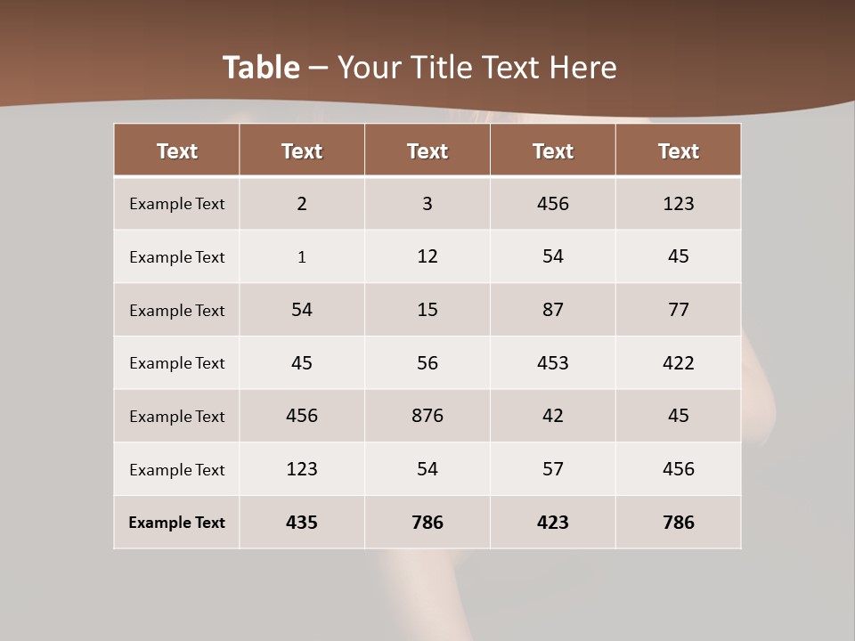 Human Uality Beauty PowerPoint Template