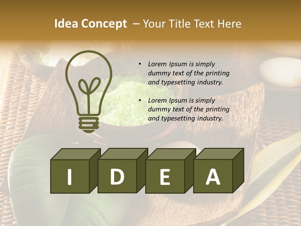 Scented Green Healthy PowerPoint Template