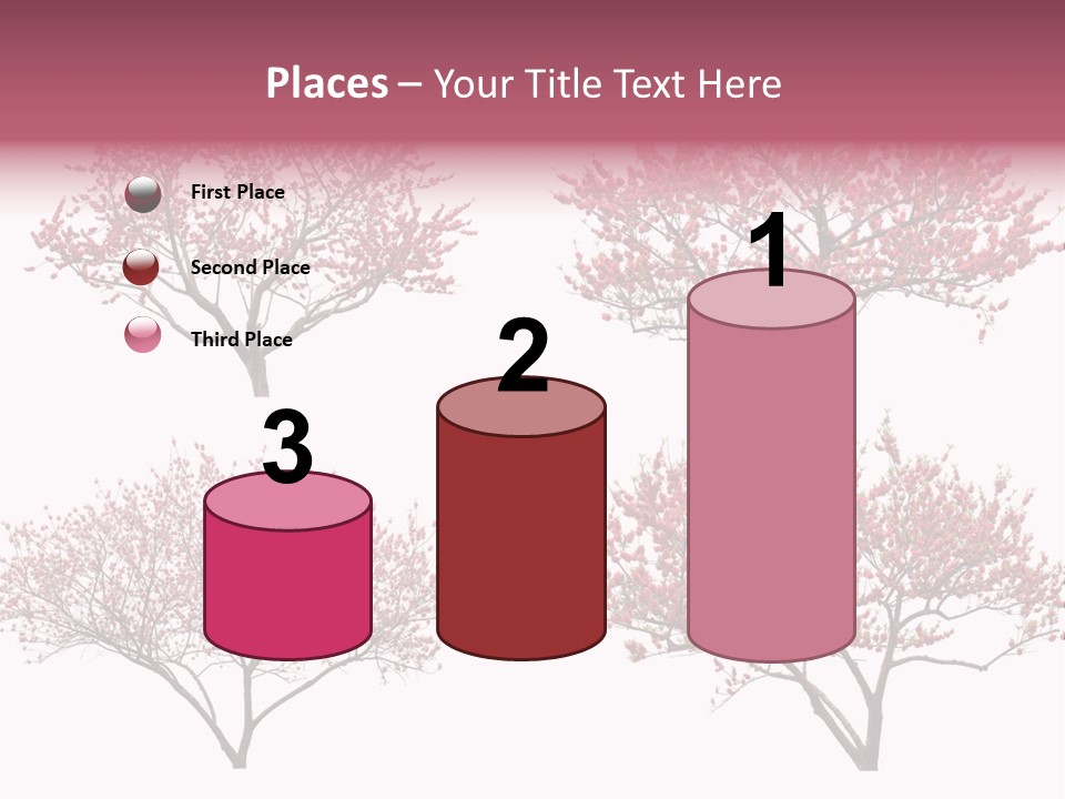 Background Plum April PowerPoint Template