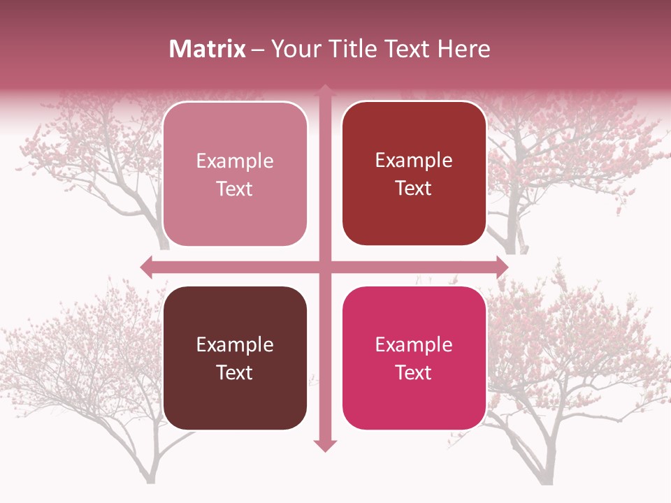 Background Plum April PowerPoint Template