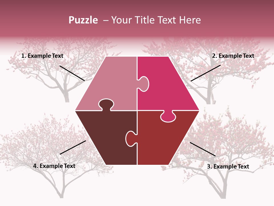 Background Plum April PowerPoint Template