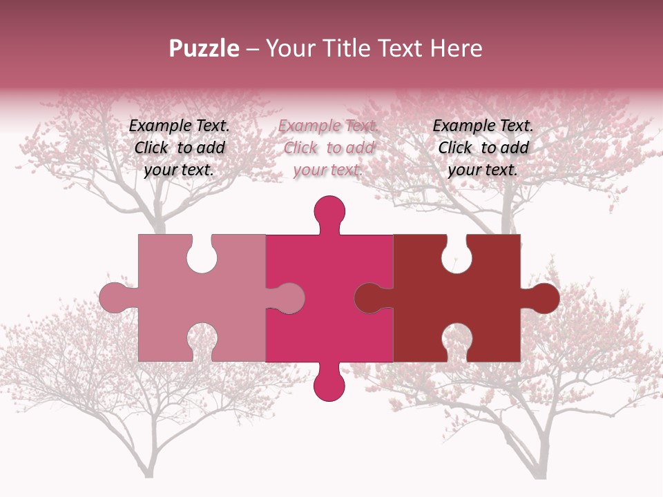 Background Plum April PowerPoint Template