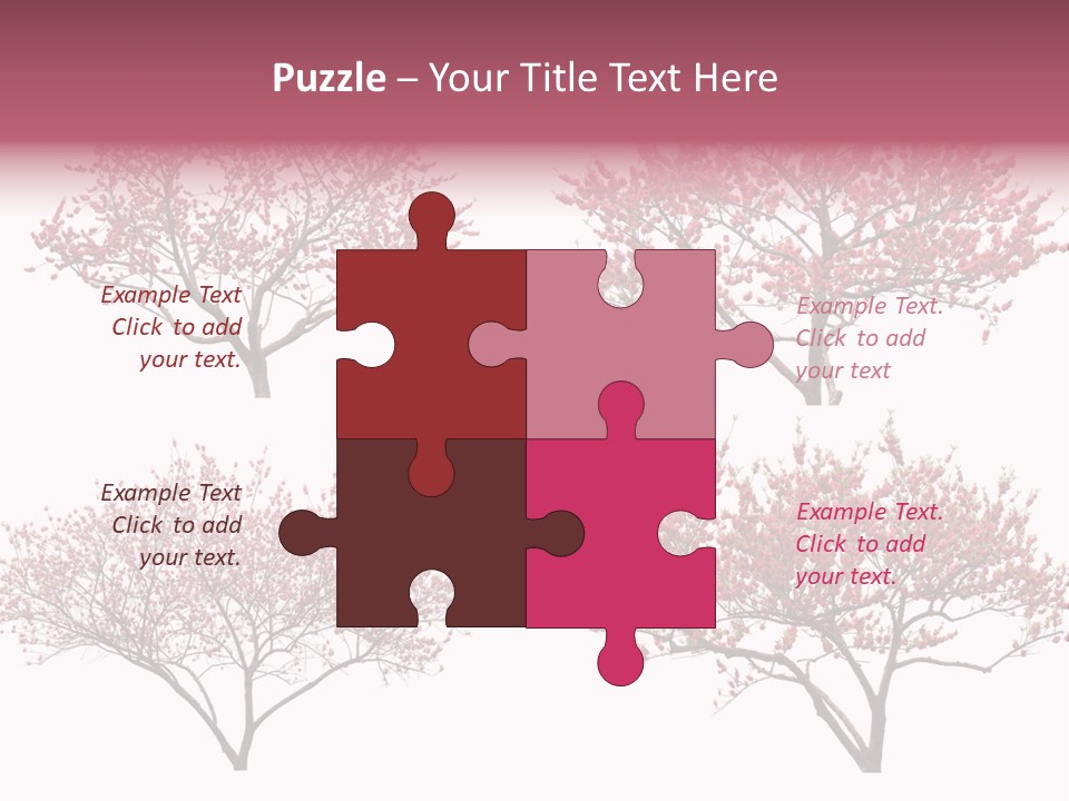 Background Plum April PowerPoint Template