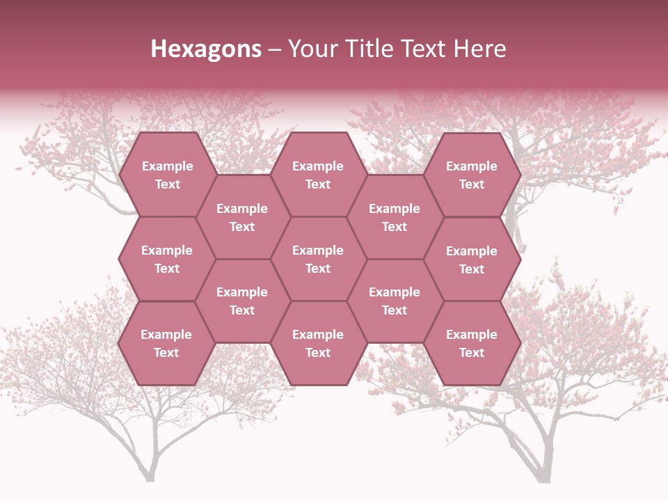 Background Plum April PowerPoint Template