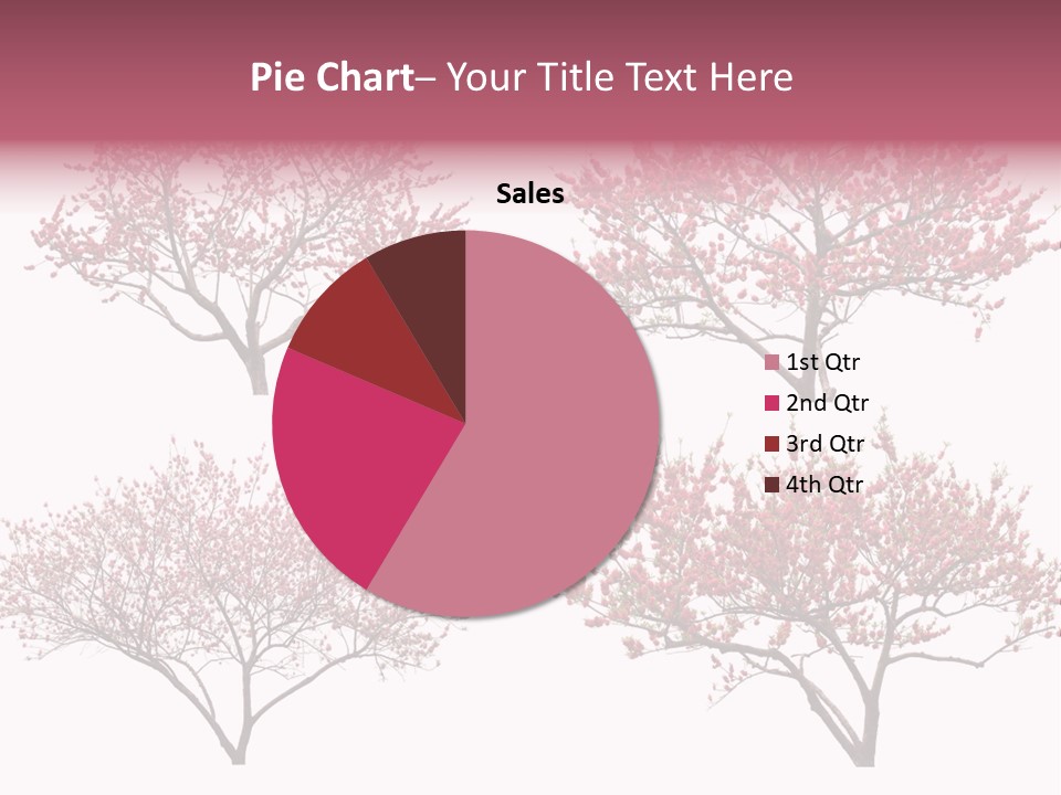 Background Plum April PowerPoint Template