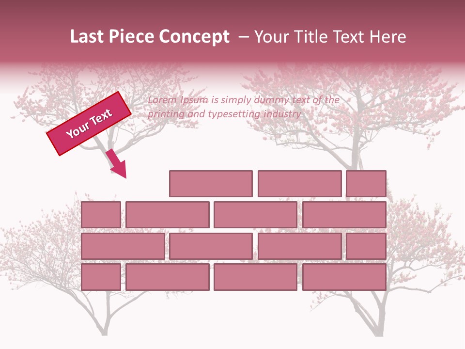 Background Plum April PowerPoint Template
