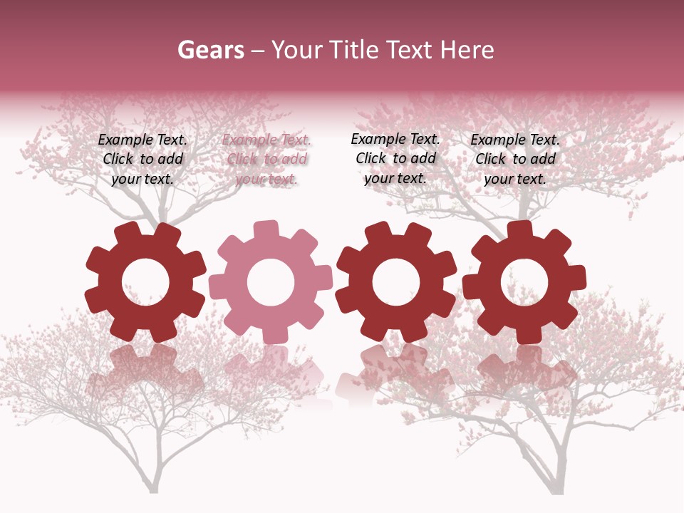 Background Plum April PowerPoint Template