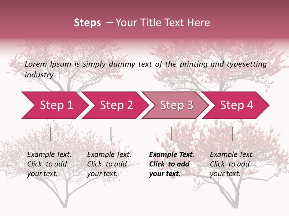 Background Plum April PowerPoint Template