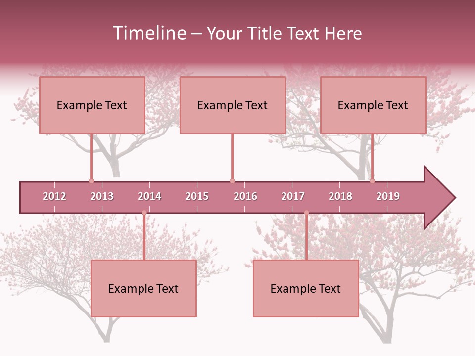 Background Plum April PowerPoint Template
