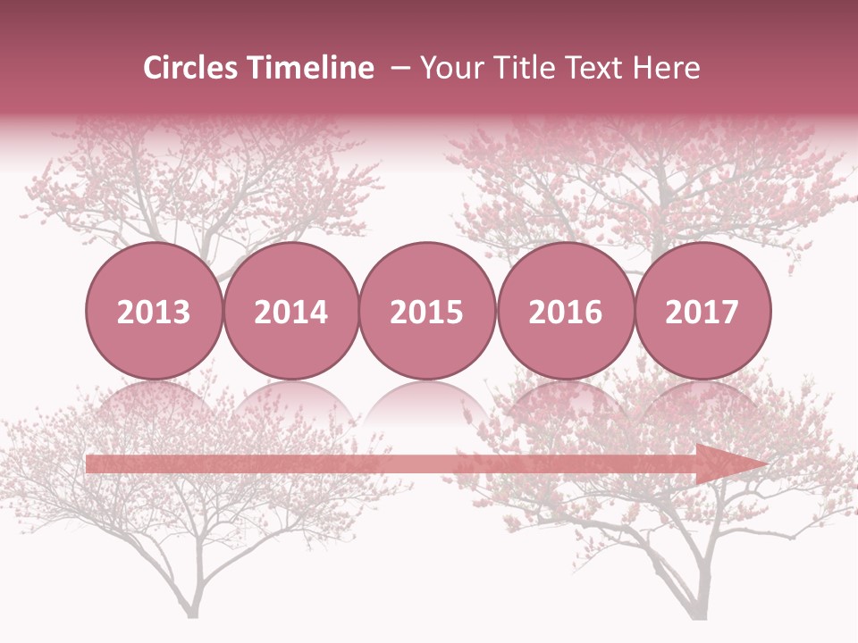 Background Plum April PowerPoint Template