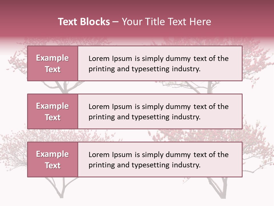 Background Plum April PowerPoint Template