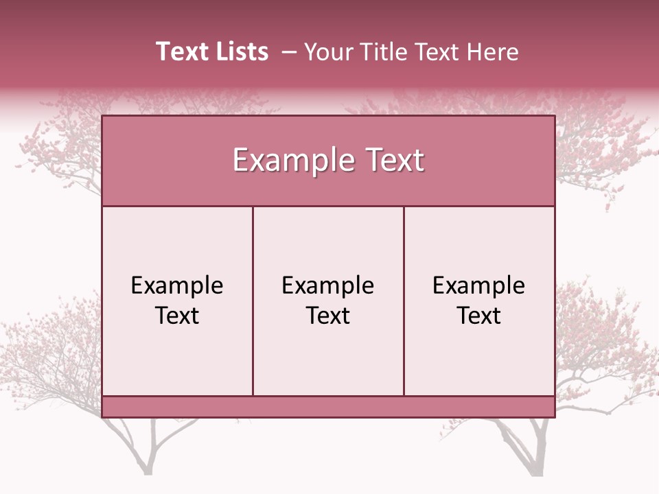 Background Plum April PowerPoint Template