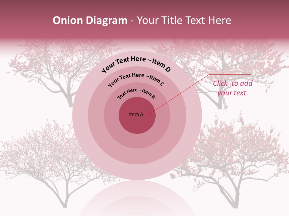 Background Plum April PowerPoint Template