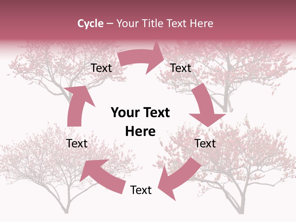 Background Plum April PowerPoint Template