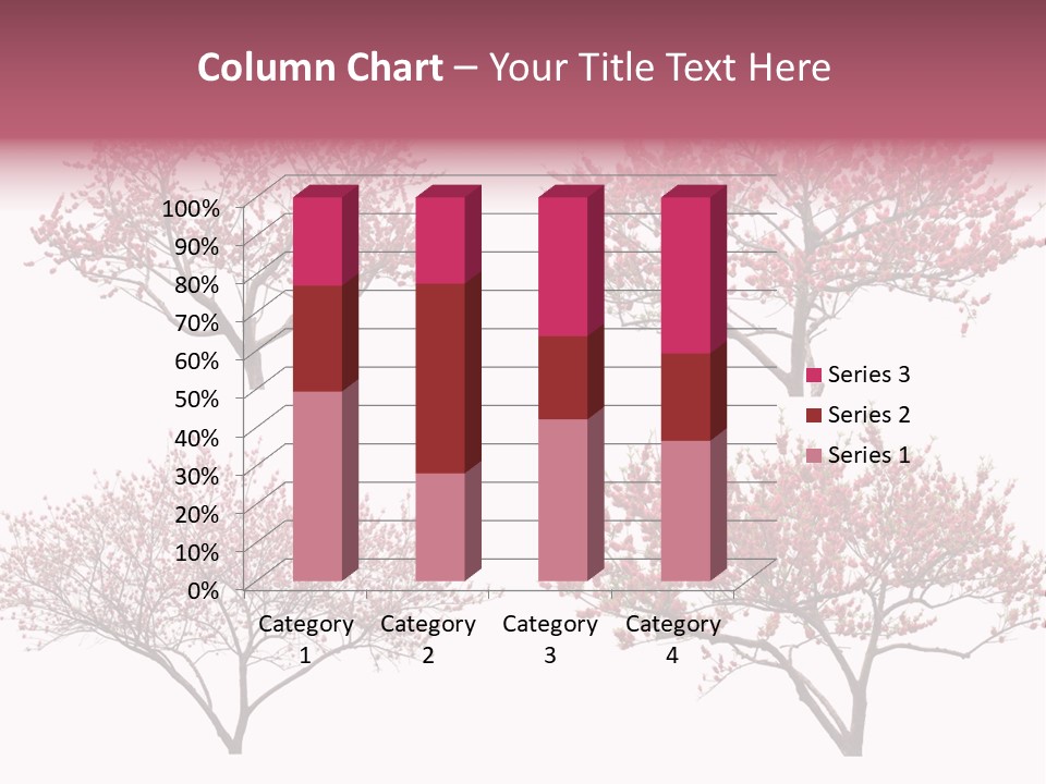 Background Plum April PowerPoint Template
