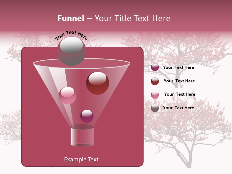 Background Plum April PowerPoint Template