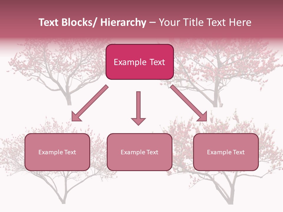 Background Plum April PowerPoint Template