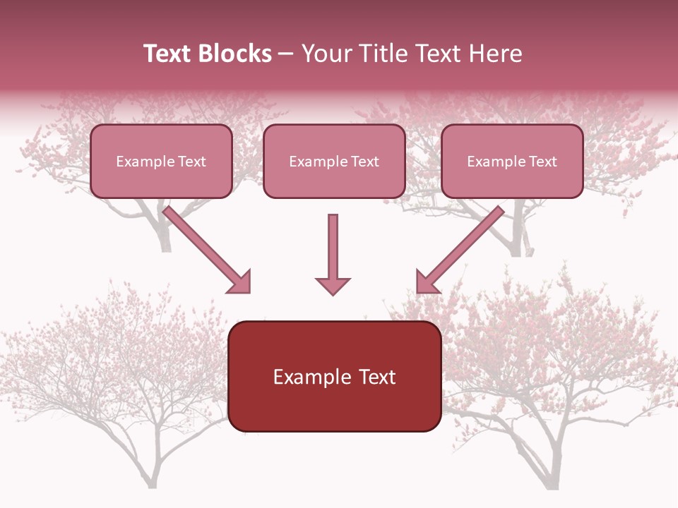 Background Plum April PowerPoint Template