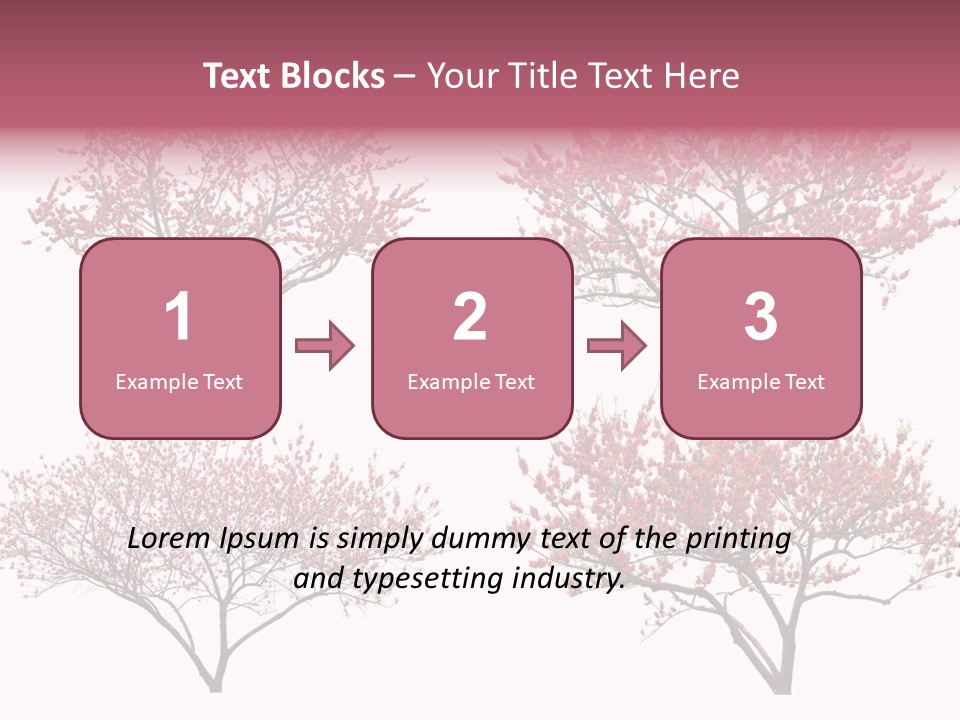 Background Plum April PowerPoint Template