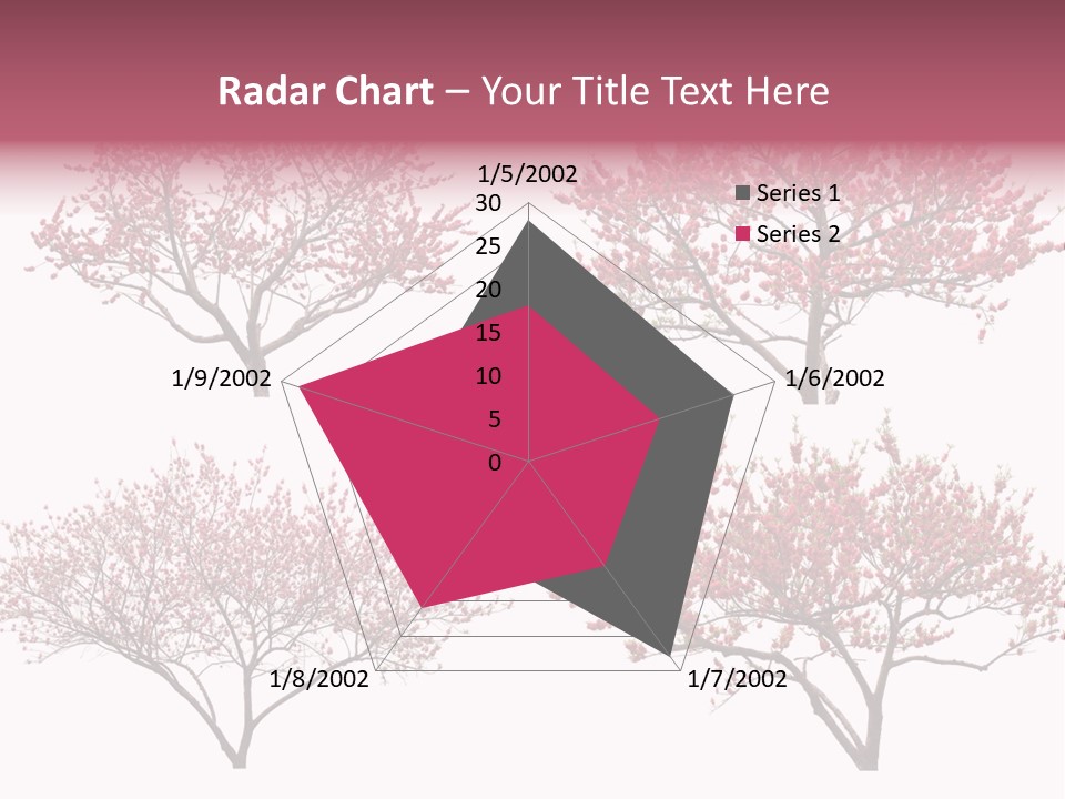 Background Plum April PowerPoint Template