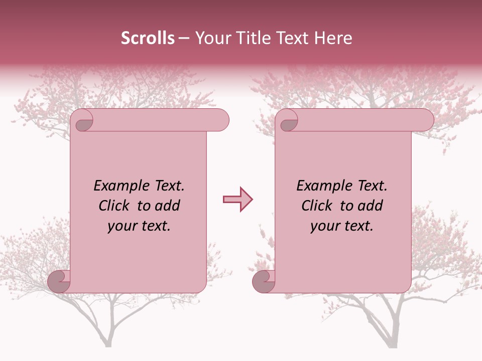 Background Plum April PowerPoint Template