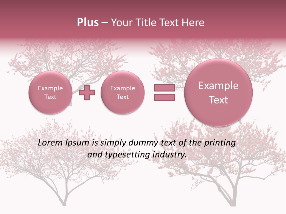 Background Plum April PowerPoint Template