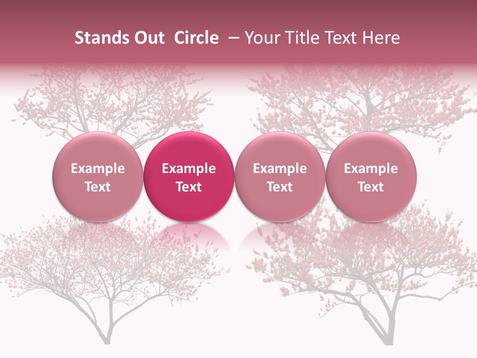 Background Plum April PowerPoint Template