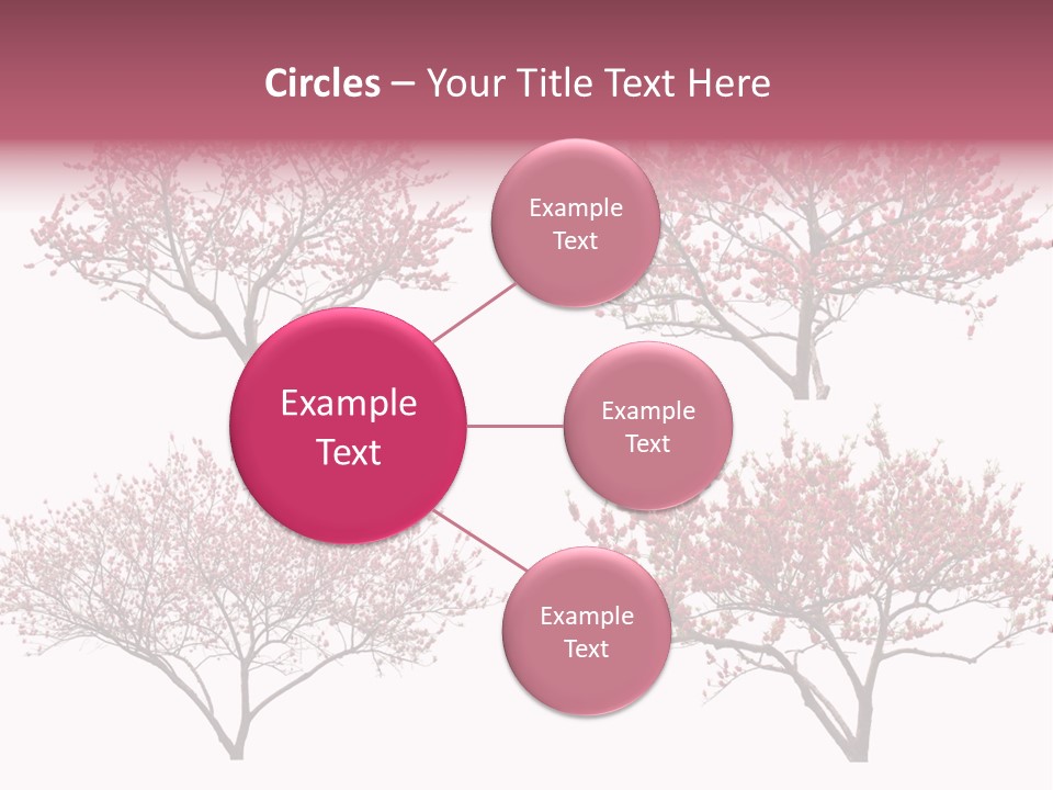 Background Plum April PowerPoint Template