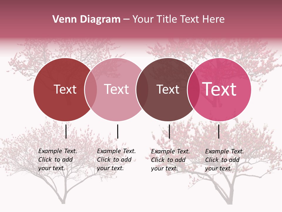 Background Plum April PowerPoint Template