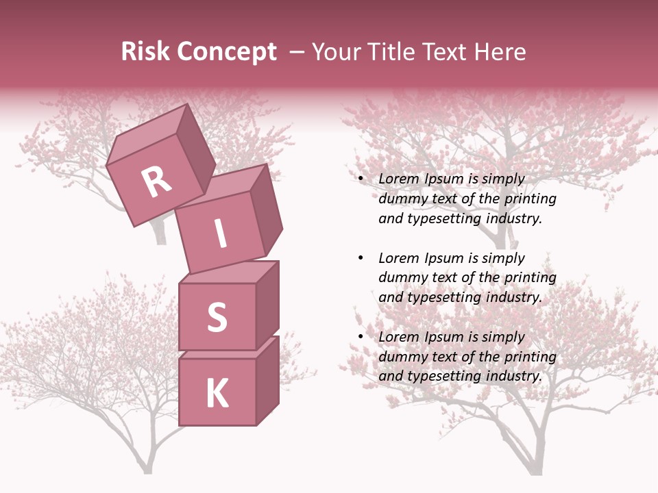 Background Plum April PowerPoint Template