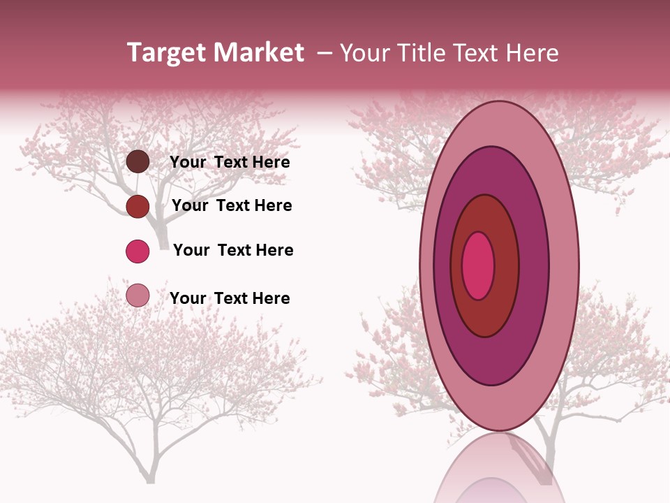 Background Plum April PowerPoint Template