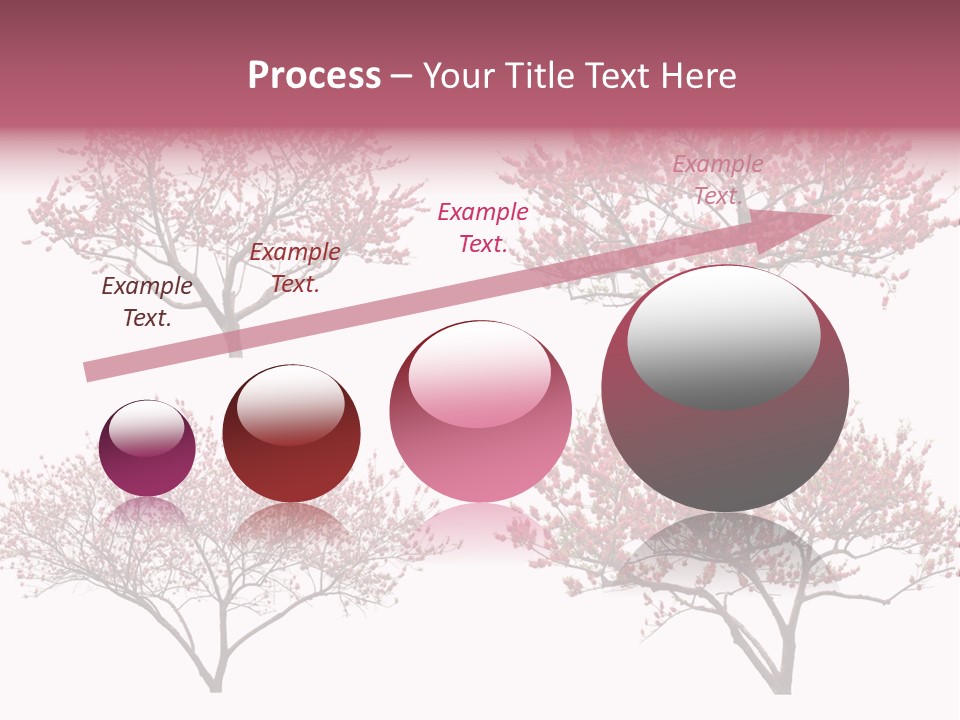 Background Plum April PowerPoint Template