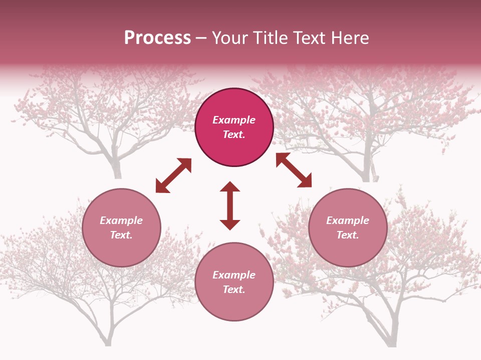 Background Plum April PowerPoint Template