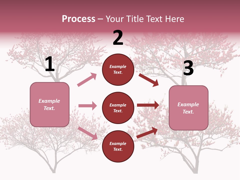 Background Plum April PowerPoint Template