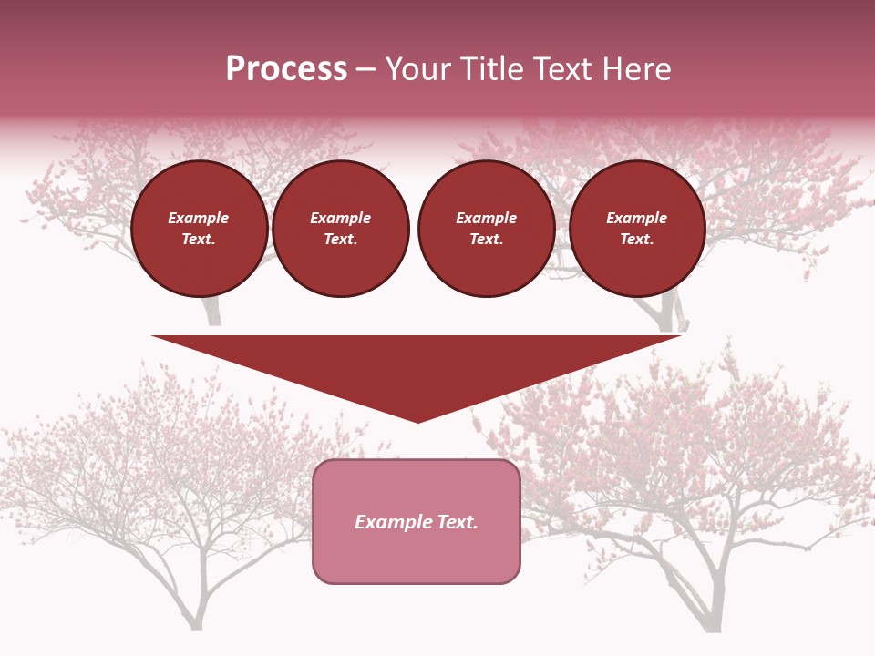 Background Plum April PowerPoint Template