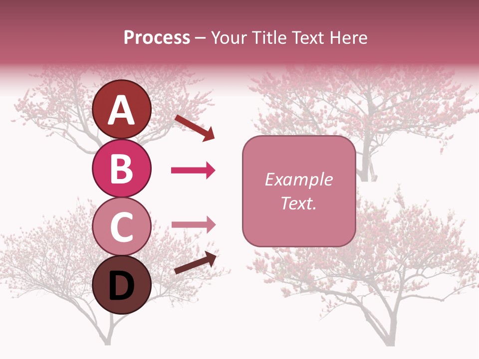 Background Plum April PowerPoint Template