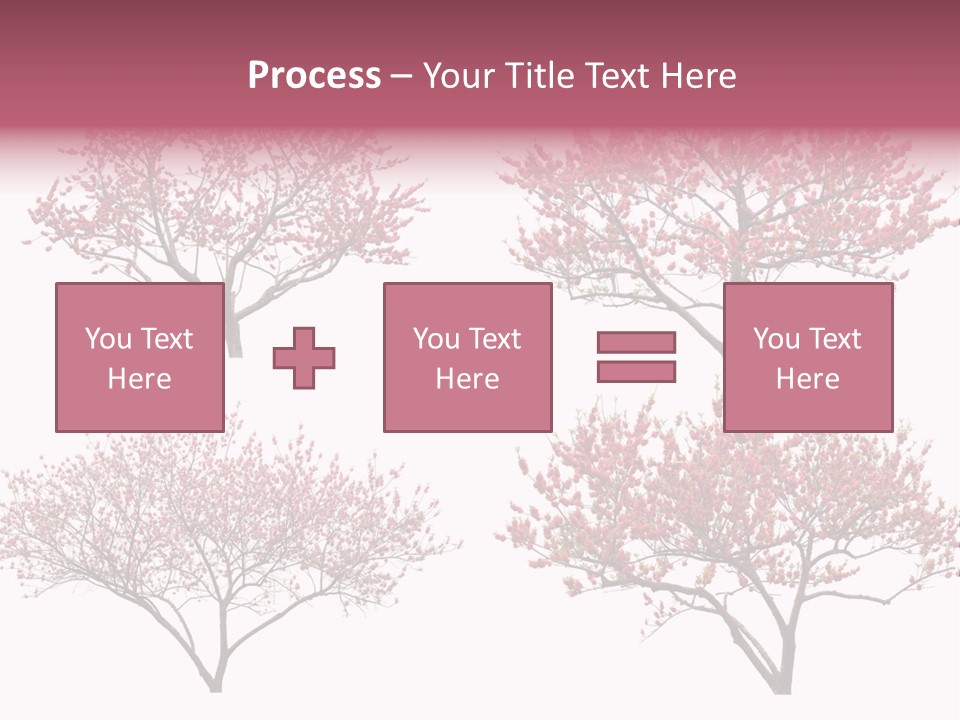 Background Plum April PowerPoint Template