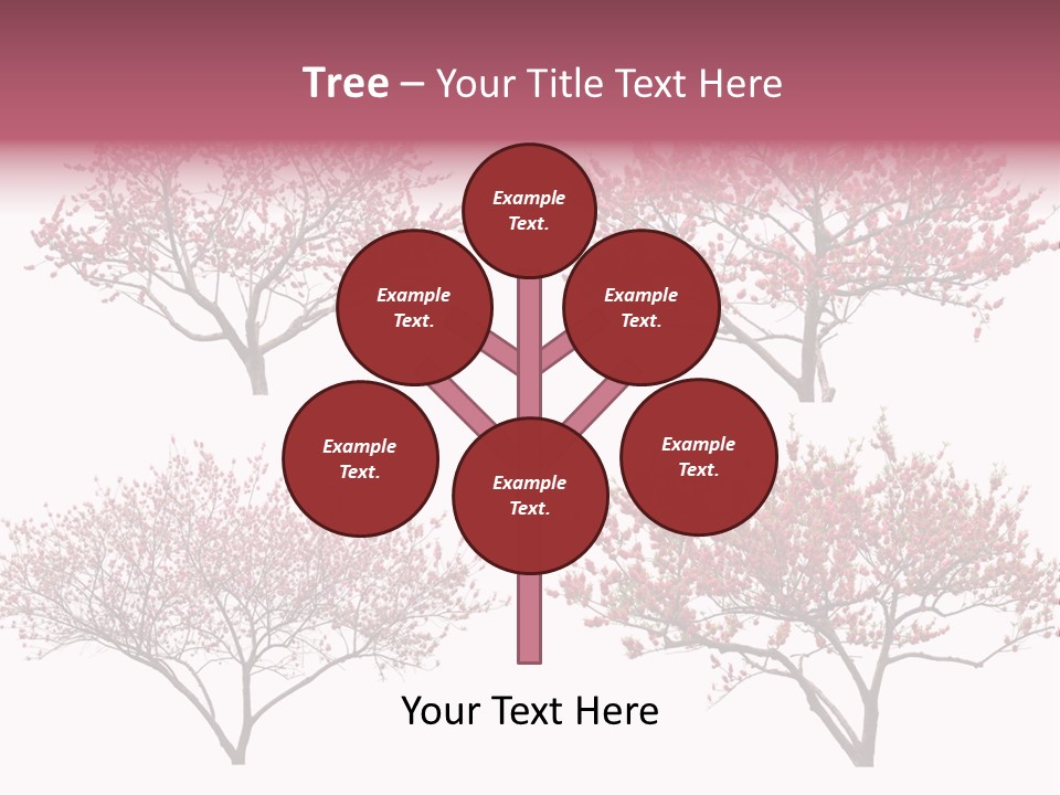 Background Plum April PowerPoint Template