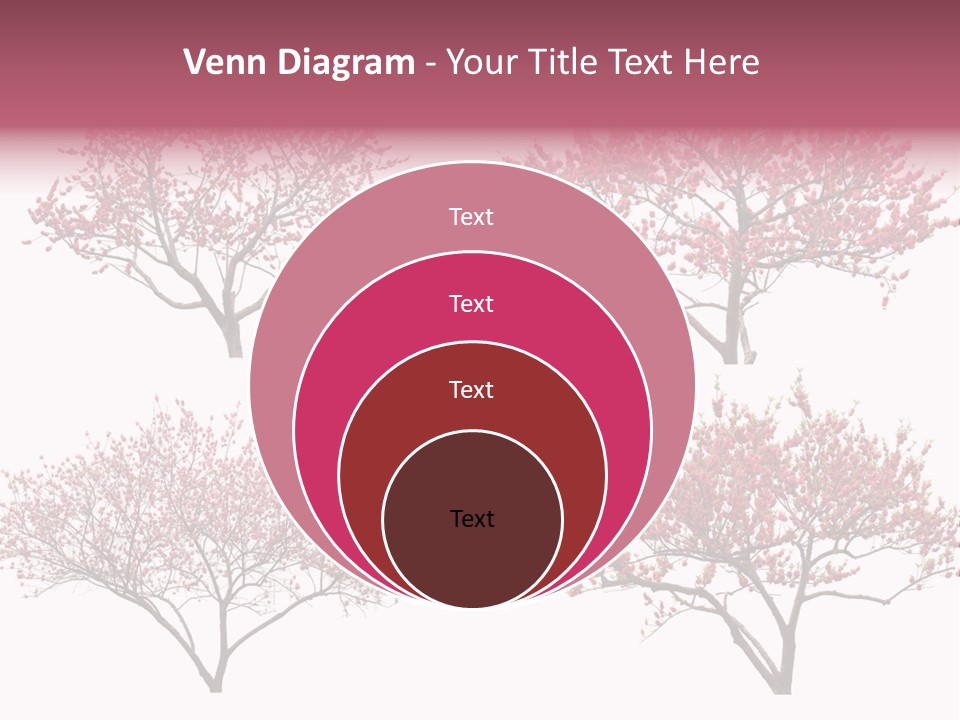 Background Plum April PowerPoint Template