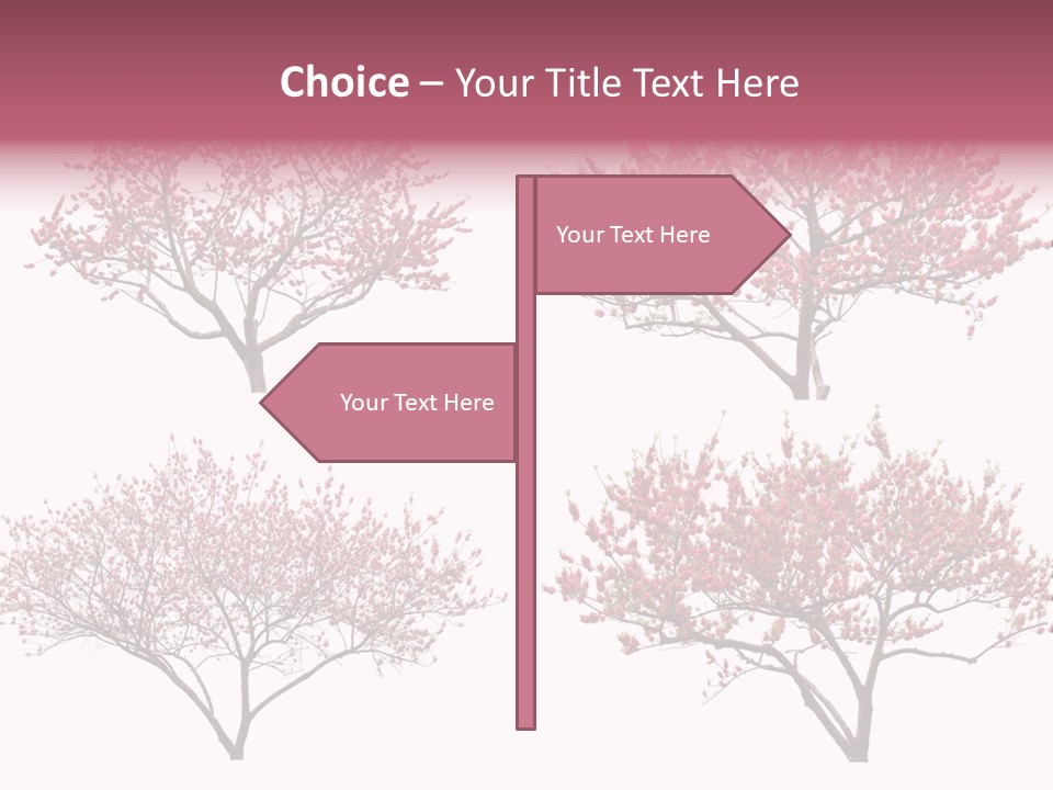 Background Plum April PowerPoint Template