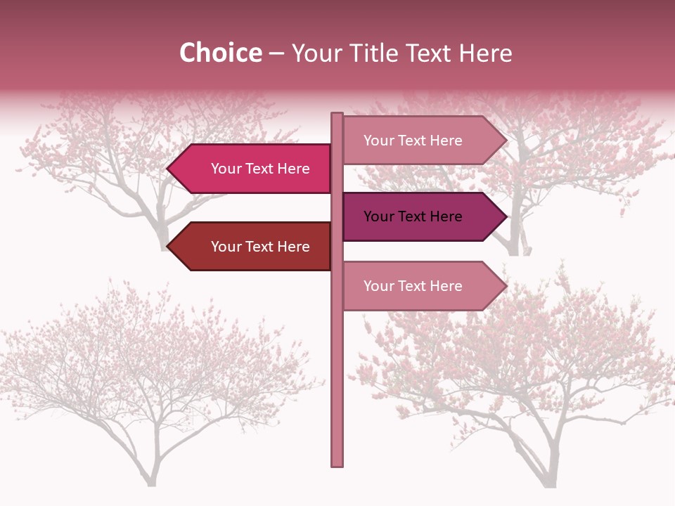 Background Plum April PowerPoint Template