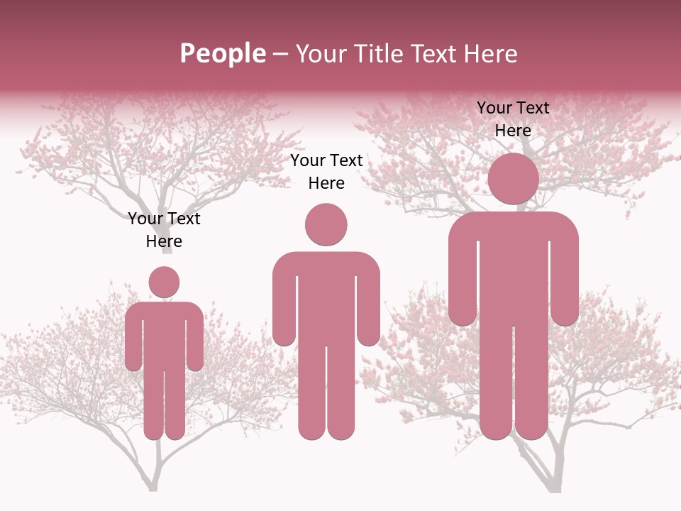 Background Plum April PowerPoint Template