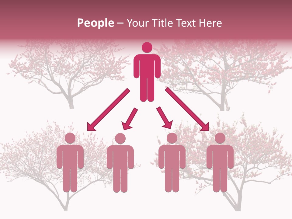 Background Plum April PowerPoint Template